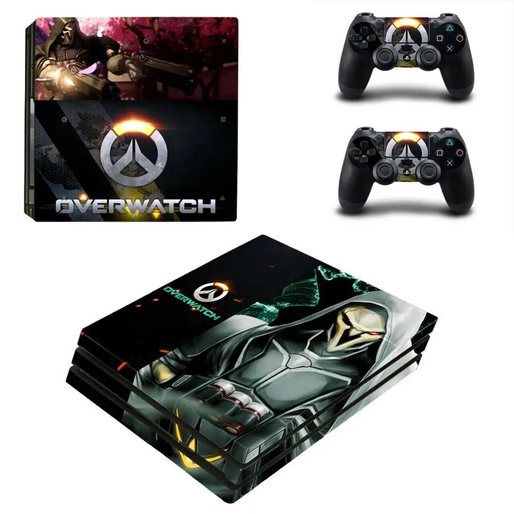 PS4 Pro Overwatch sticker PS 4 Play station 4 Pro виниловая кожа OW sticker s Pegatinas для playstation 4 Pro консоль и контроллер