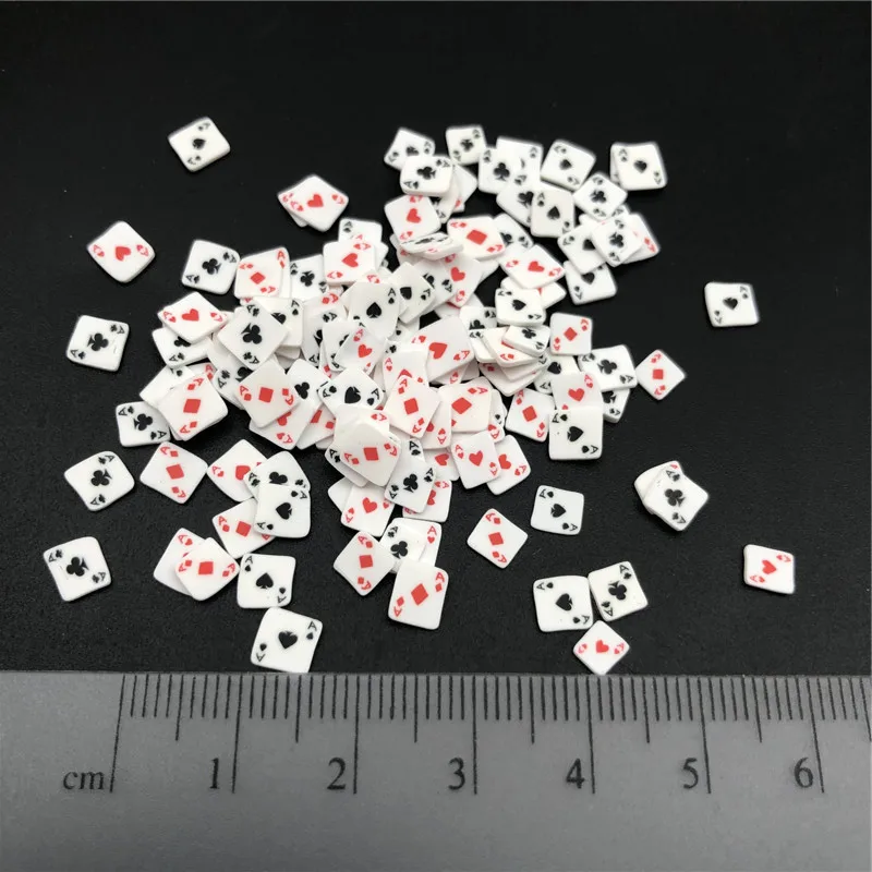 50 г 5-10 мм покерная карточка Fimo Полимерная глина посыпать для детей Diy, мягкая глина для рукоделия/Нейл-арт/украшение для альбома DIY