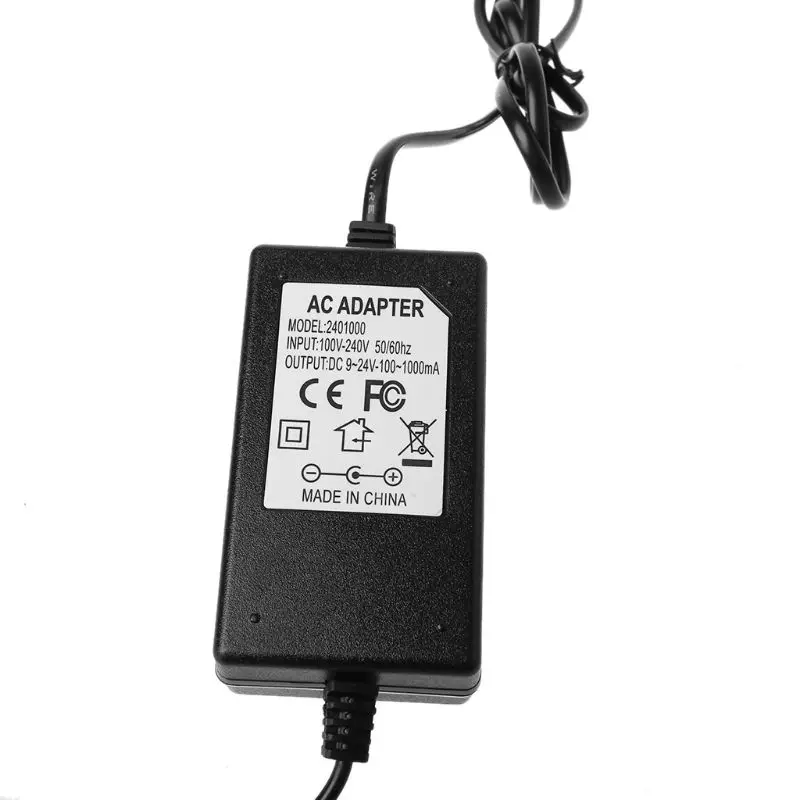 Регулируемый адаптер питания постоянного тока 3 V-12 V 2A DC 9 V-24 V 1A с дисплеем напряжения