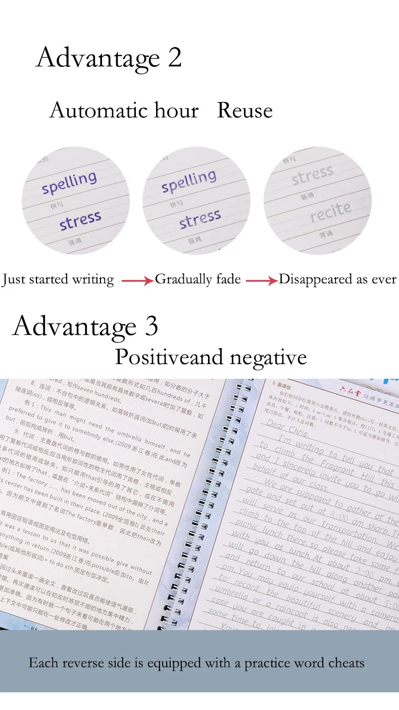 3pcs Writing English Calligraphy Copybook for Adult Children Exercises Calligraphy Practice Book libros Copybook For Kids