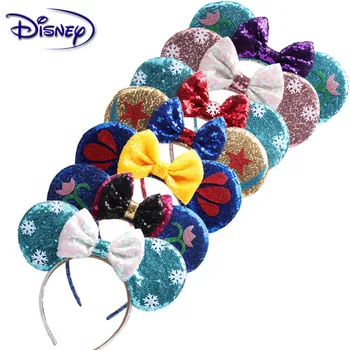 

Disney Princess Headdress Cute Girl Hairband Minnie Mickey Headband Ear Hair Accessories Kid Headdress Headdress Party