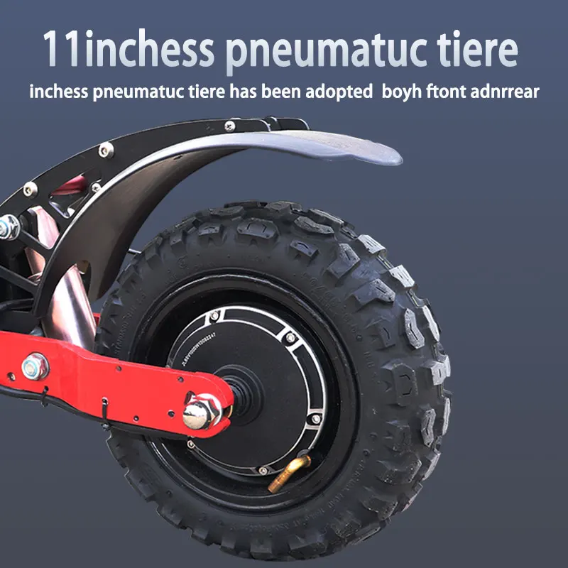 JS 3200W 60V Electric Scooter with Seat 11inch Off Road Tire Adult Elektrikli Scooter Dual Motor Hi