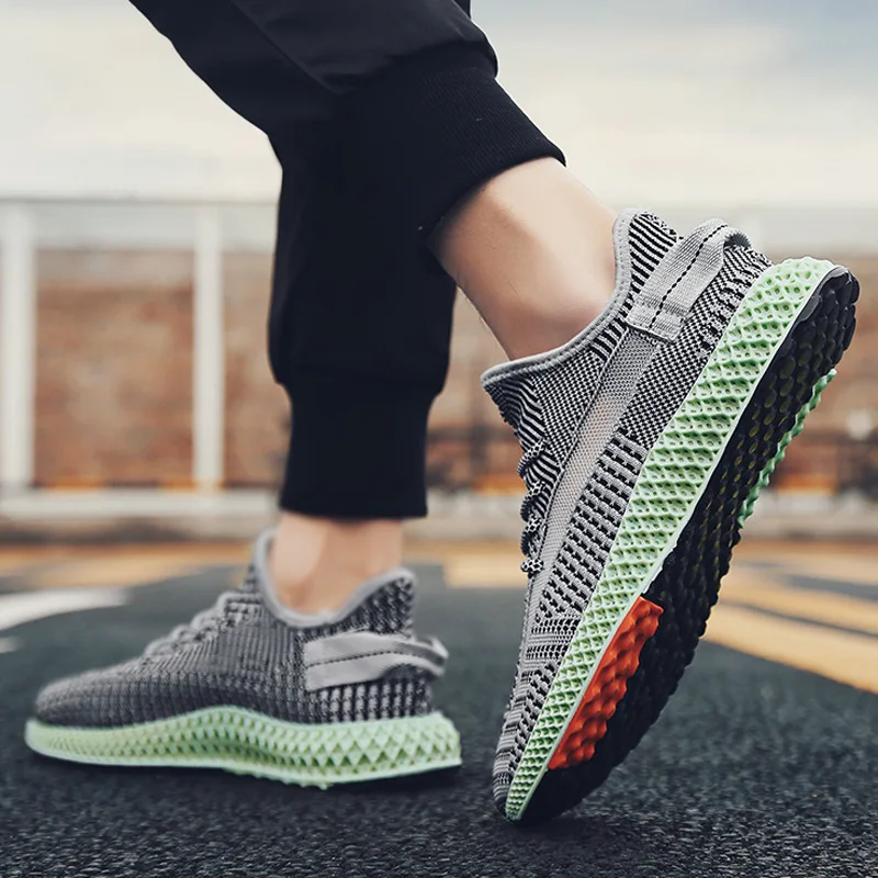 

2019 Summer Men's Shoes Punched Sheet Shoes Running Athletic Shoes Casual Shoe Korean-style Trend Versatile Shoes
