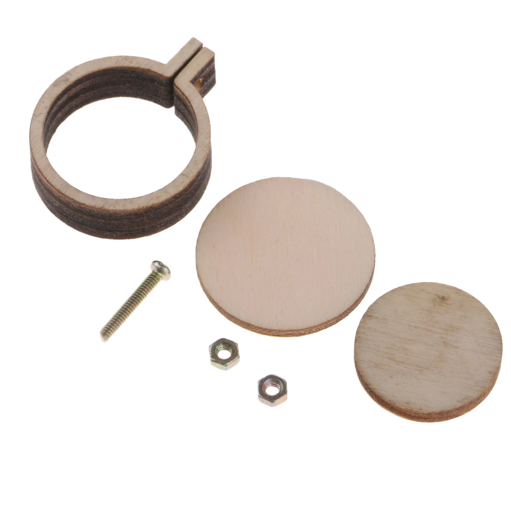 Mini Round Wooden Embroidery Frame Hoop for Adults Handicraft Lovers Mini Round Wooden Embroidery Frame Hoop for Adults Handicraft Lovers