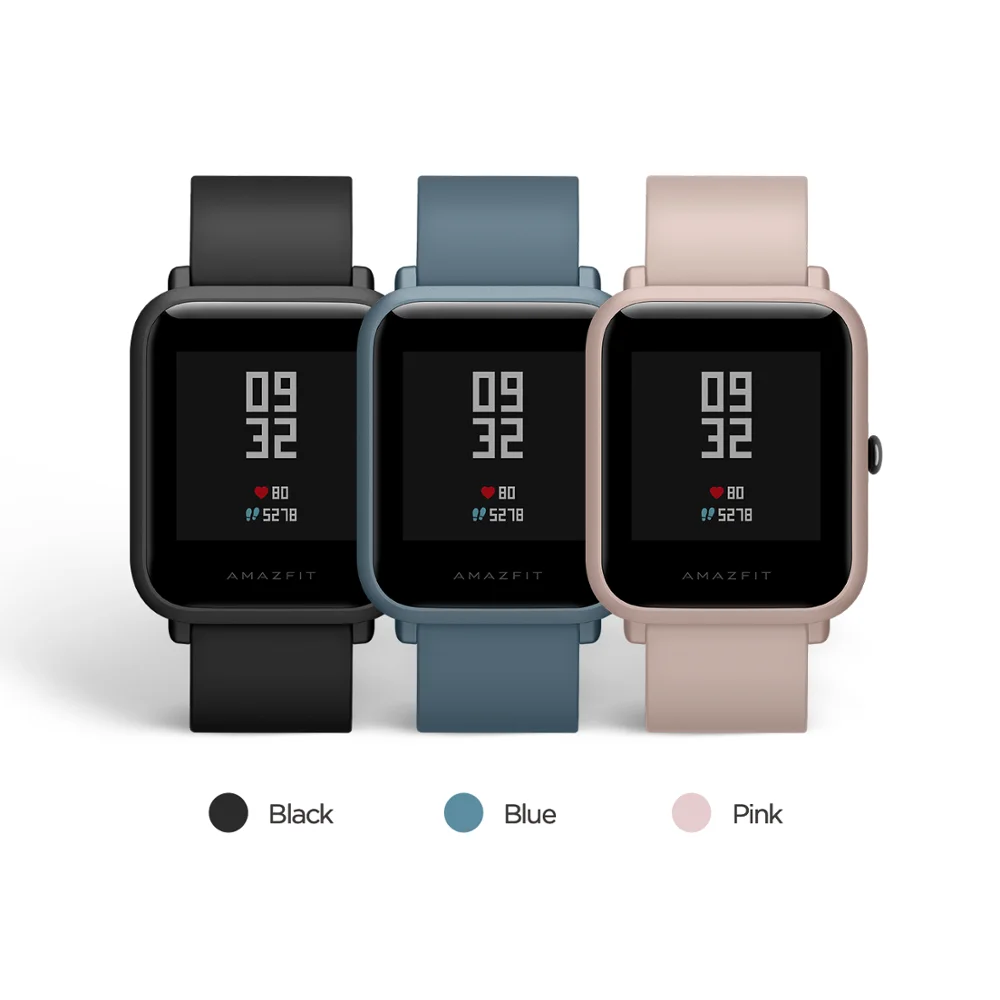  Original Xiaomi Amazfit Smart watch 45-Day Battery Life 3ATM Water-resistance Smart Watch For Xiaom