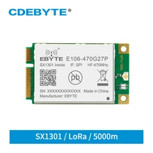 Sx1301 lora gate-way 433 mhz spi transceptor sem fio módulo 27dbm long range 5km para programm