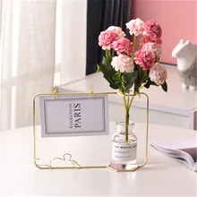 Norse ins ветер галстук для офиса yi украшения для фоторамки гидропара стеклянная керамическая ваза простой железный каркас украшение розовое золото