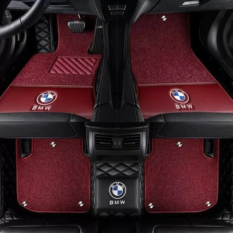 Car floor mats with Logo/Brand Logo for Kia Sorento Sportage Optima K5 Rio/K2 Cerato K3 Soul Cadenza Carens 5D car styling liner |
