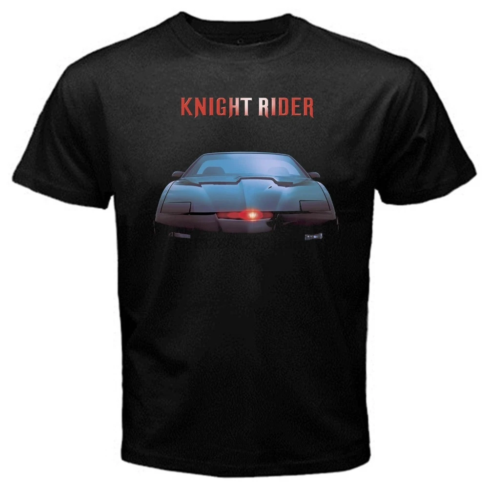 Free shipping 2018 KITT knight rider classic tv series T-Shirt Black Basic Tee Printed t shirt Men Casual Tops |