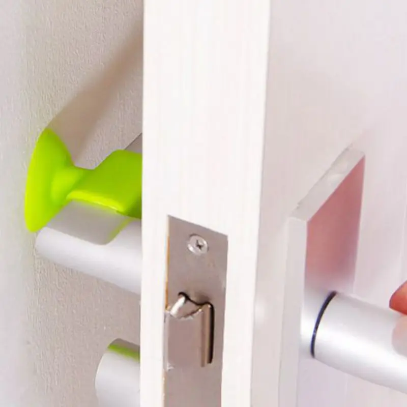 

Silicone Door Handle Protective Mat Suction Cup without Hooks Safe Mute Silencer Pad No Punching Edge Banding PVC Round 4*4cm