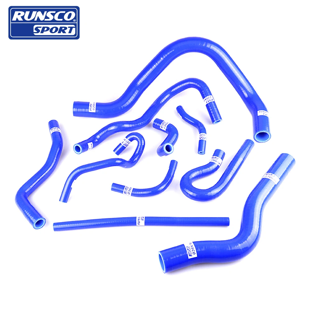 10pcs/set Silicone Coolant Radiator Hose Kit For Honda Civic CRX del