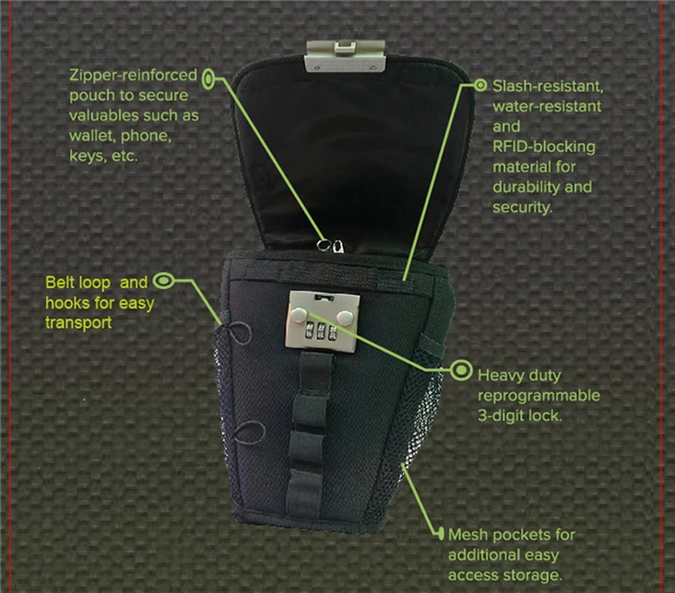 Chave com Fio Anti-roubo de Senha de Bloqueio ao ar Bloqueio de Senha Bolsa Livre Praia Swim Seguro Pacote Portátil Cadeira Esportes Bicicleta 6 Saco chave Com Fio Anti-Roubo de Senha