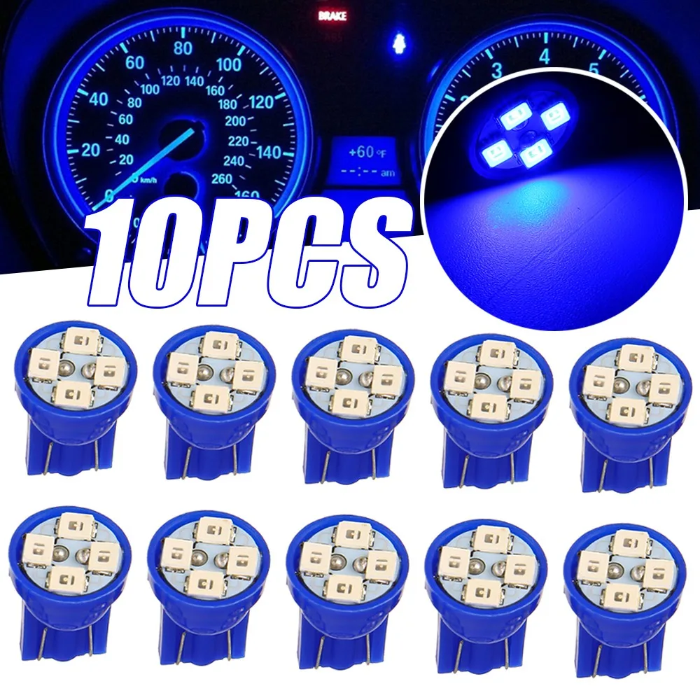 15 COOL Blue LEDs Instrument Panel Dashboard Wedge Domes 194 Lights Bulbs Ford