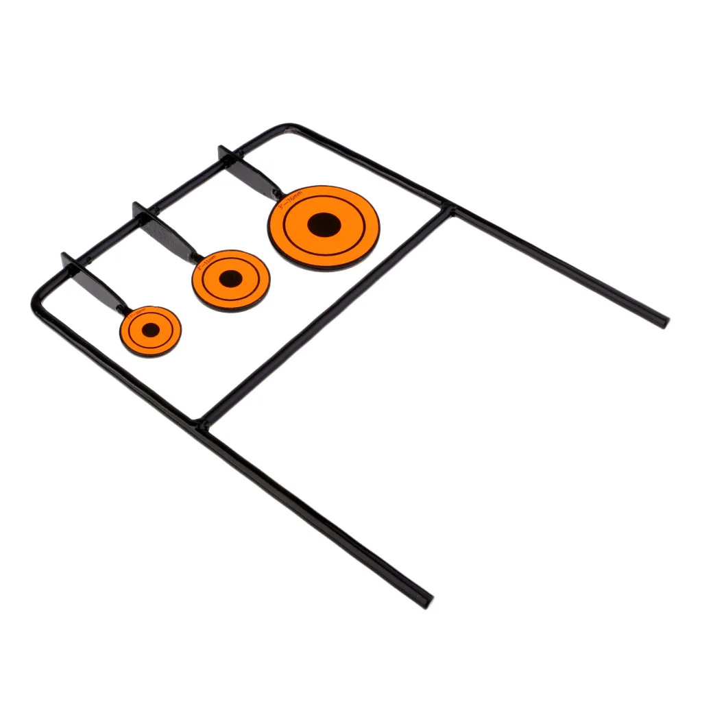 Shooting Iron Target Spinning Target Target Stand 3 Sizes Self Resetting Targets for Training Shooting Practice