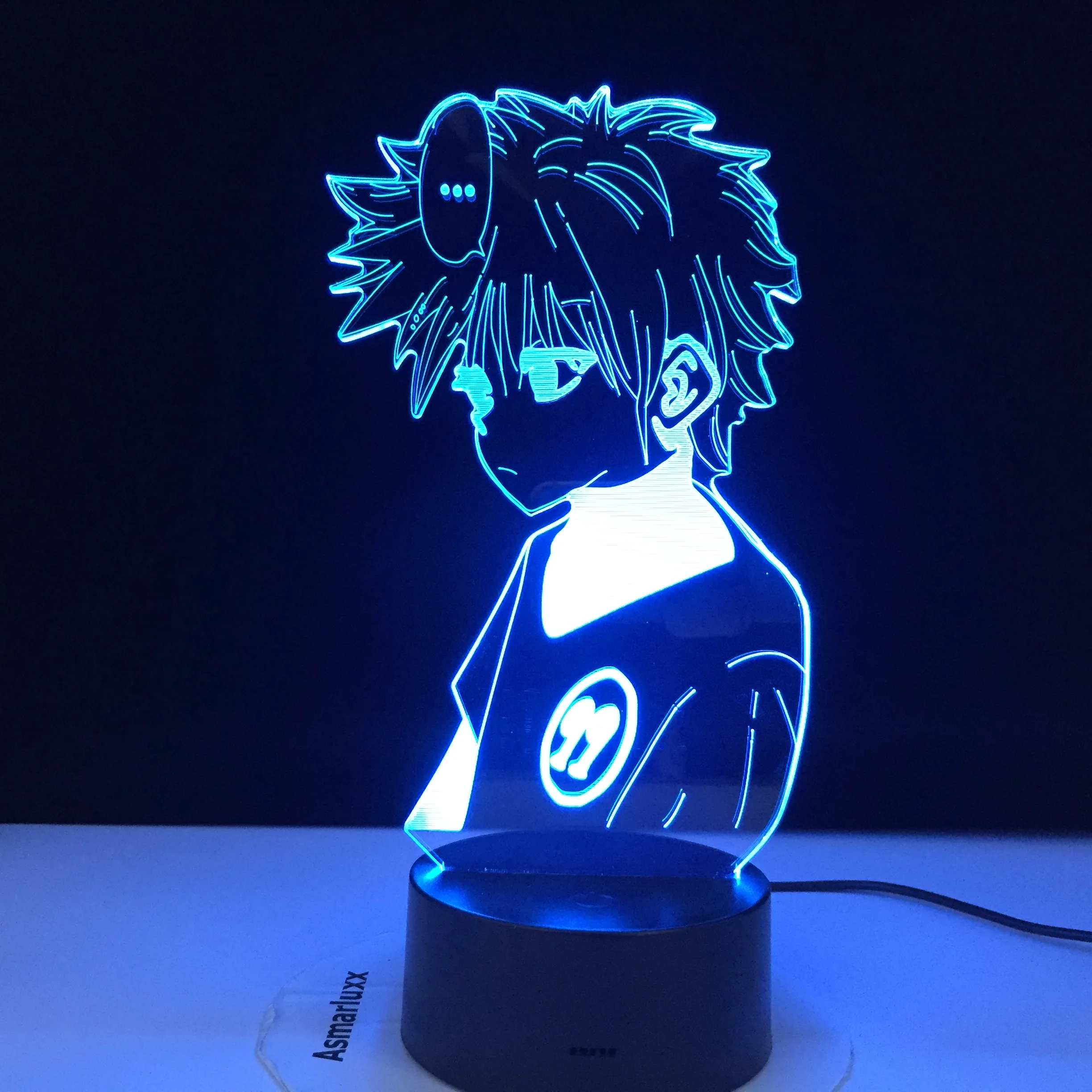 Anime Hunter X 3d Lamp Killua Zoldyck Figure Nightlight Color Changing Usb Battery Child Led Night