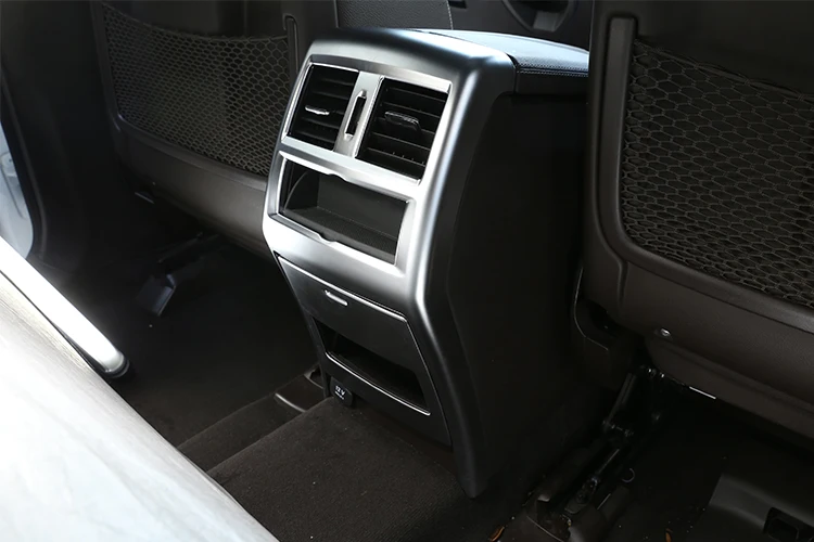 2 шт. ABS заднего ряд Кондиционер Vent рамка Накладка для Mercedes Benz GLE класса GLS GL ML320 350 400 2013- аксессуары