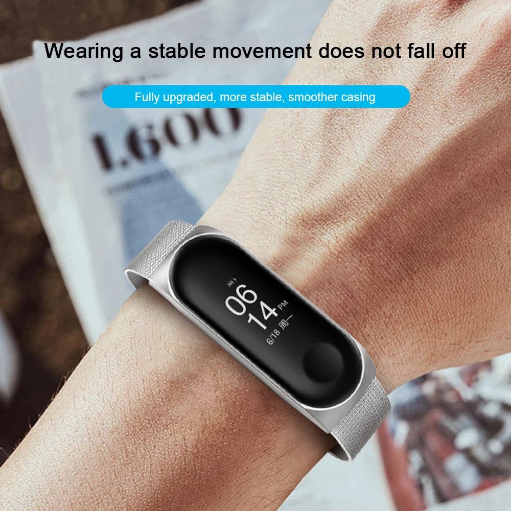 Ремешок для Xiaomi mi Band 3 4 металлический браслет из нержавеющей стали сменный ремешок для mi Band 4 3 ремешок умные часы браслет аксессуары