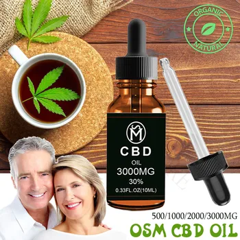 

100% Strong and Effective CBD Hemp Essential Oil Drop For Chronic Pain anti-anxiety Improves Sleep and contain Vitamin forpeople