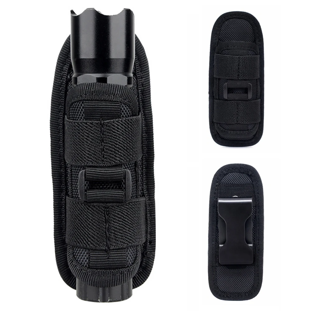 Fondina Porta Torcia Tattica Girevole 360° - Marsupio Con Clip Da Cintura - Universale, Made In China