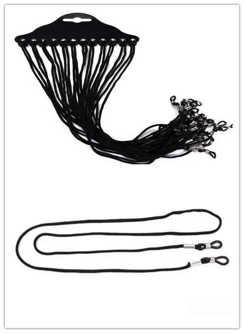12Pcs/lot Glasses String Brace Black Nylon Cord Eyeglass Holder Sunglass Eyewear Neck String Strap Support Hot Sale