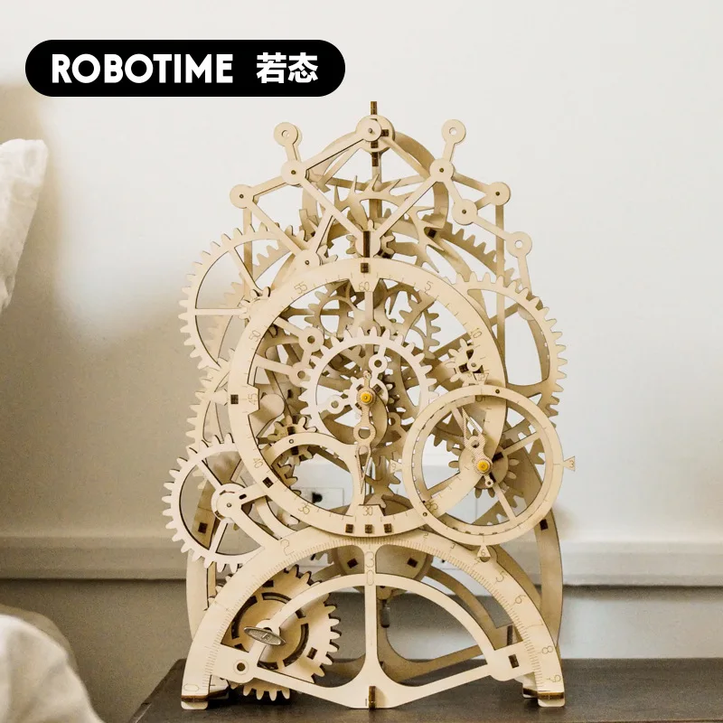 

Robotime If Guest DIY Assembled Mechanical Model Wooden When Constant Pendulum Clock Toy Creative Birthday Gift