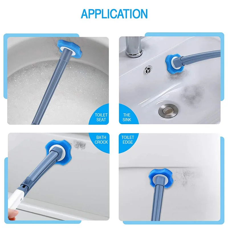 Bathroom Disposable Toilet Brush Set Long Handle No Dead Angle Cleaning Brush Holder WC Bathroom Accessories Cleaning Tool toilet brush set toilet brush holder