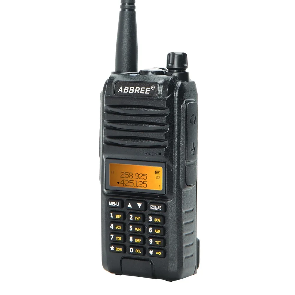 Abbree AR-F3 трехдиапазонная 8 Вт рация uhf vhf 220-260 МГц ветчина длинный диапазон ручной двухстороннее радио добавить тактические антенны UV-5R