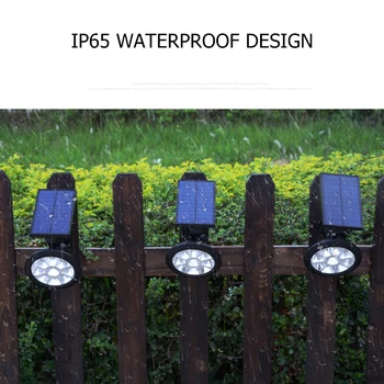 

Solar Spotlight Outdoor Yard Lawn 9 LED Garden Landscape Ground IP65 Wall Lamp Automatically Recharging Fence Landscape