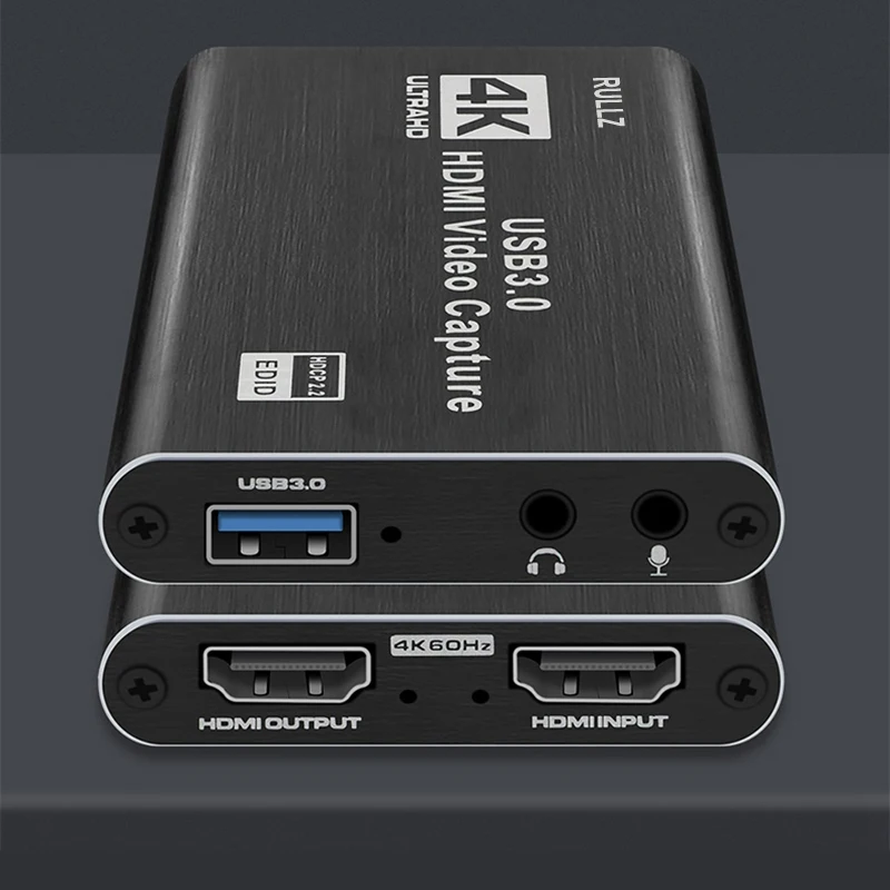 4K 60fps 1080P HDMI Video Capture Card Audio Loop