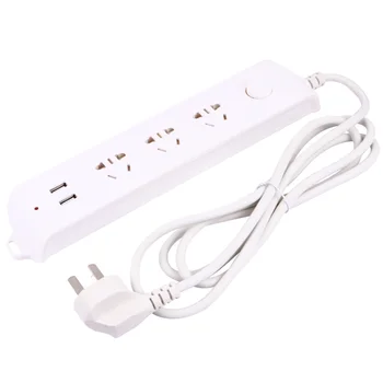 

Dual USB Surge Protector Extension Board Power Strip with 2 USB AU Plug
