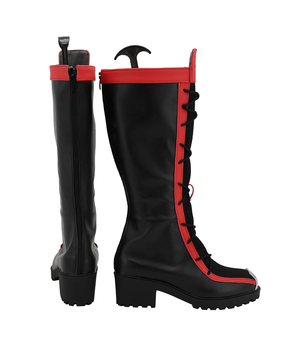 Arknights Beehunter Cosplay Boots High Heel Leather Shoes Custom Made Any Size (3)