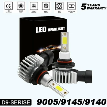 

2Pcs 9005 9145 LED headlight kit 2200w 330000lm high and low fog bulb hb3 h10 6000k white
