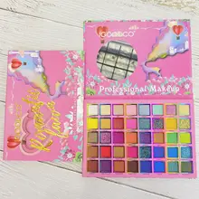 40 cores matte glitter sombra paleta maquiagem de alto brilho colorido brilho pérola fosco neon sombra de olho pigmento beleza