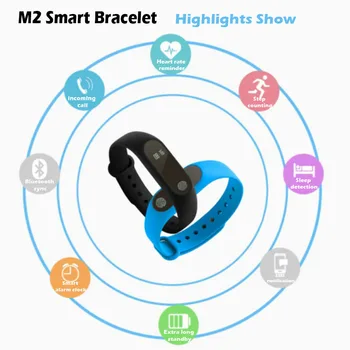 

M2 Sport Bracket Smart heart Rate Watch Waterproof Band For Xiaomi HUAWEI M2 Bluetooth Smart band Bracelet For Android IOS