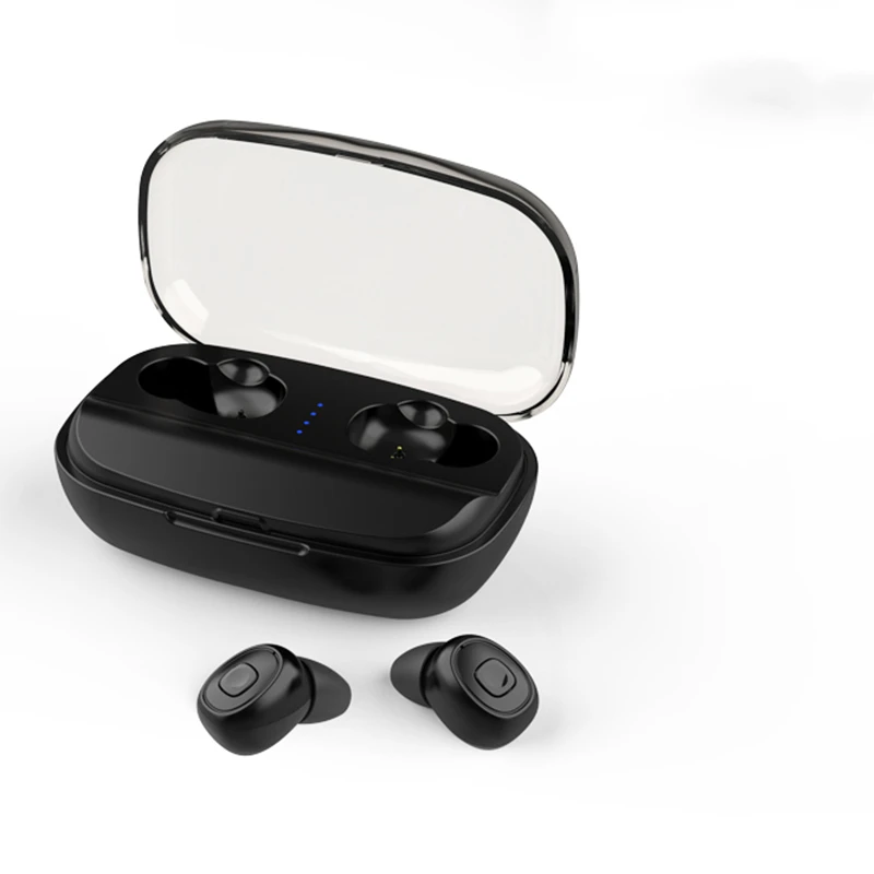 XI10S TWS Bluetooth наушники стерео басы Беспроводные наушники с 3000 мАч зарядным ящиком двойной микрофон Bluetooth наушники внешний аккумулятор - Цвет: black