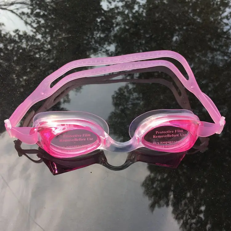 Summer New Style Swimming Glasses Factory PVC Anti-fog Waterproof One-piece High-definition Goggles in Gift Earplug Goggles