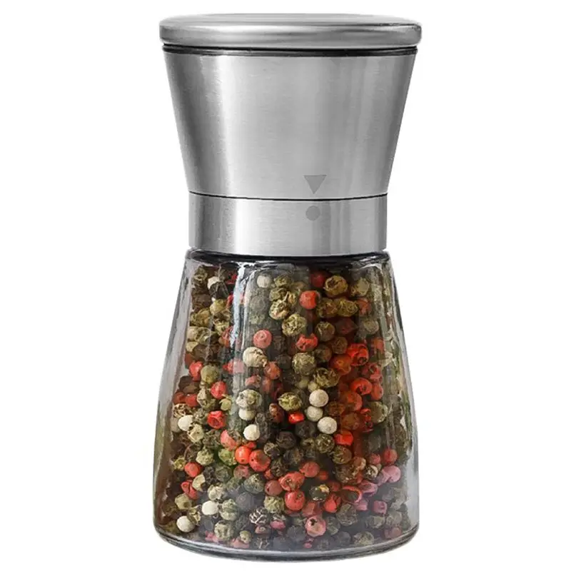 

Pepper Grinder or Salt Shaker for Professional Chef - Best Spice Mill with Brushed Stainless Steel, Special Mark, Ceramic Blades