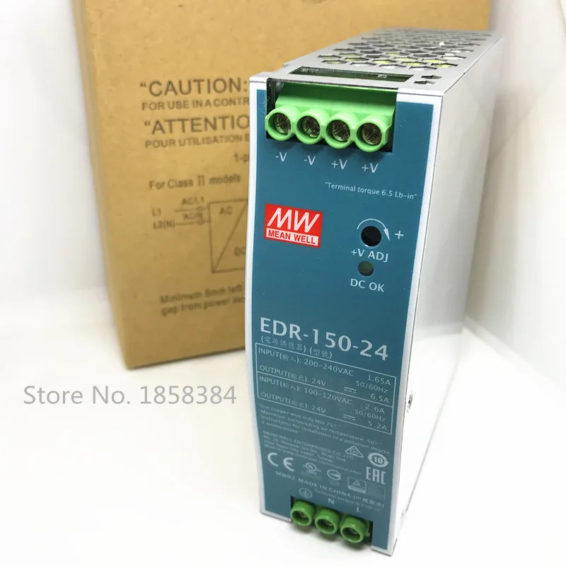 EDR-75 120 150 12V 24V 48 V meanwell 12 24 Одиночный выходной импульсный источник питания |