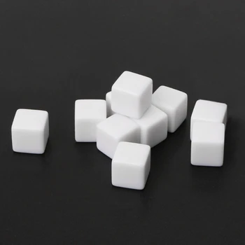 

10Pcs D6 Dice 12mm Die Six Sided Table Gaming Dice Blank For Role Playing Toys
