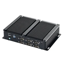 Fansız Mini PC desteği PS 4G SIM çift LAN HDMI VGA 6 * COM RS485 RS232 Mini masaüstü bilgisayar çekirdek i5 8250U i5 7267U i7 8550U