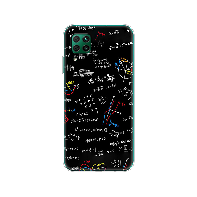 For Huawei P40 Lite 4G 5G Soft TPU Silicon Phone Cover For Huawei P40 Lite E P40Lite Bumper Coque Skin shockproof black