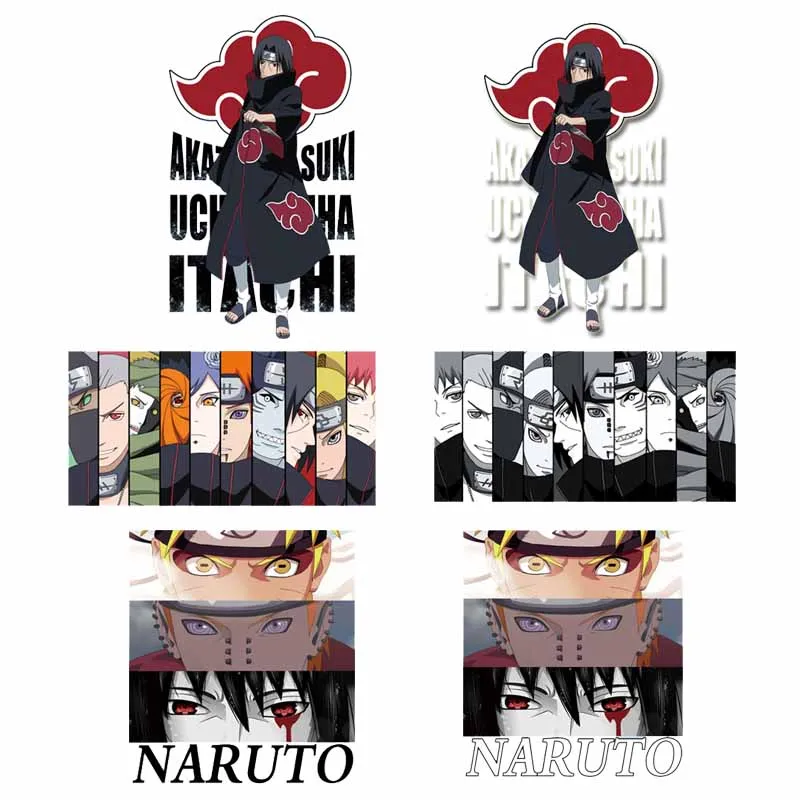 Популярные нашивки в стиле аниме с утюгом для одежды DIY Футболка нашивки для одежды термопереводные стикеры Naruto на одежду