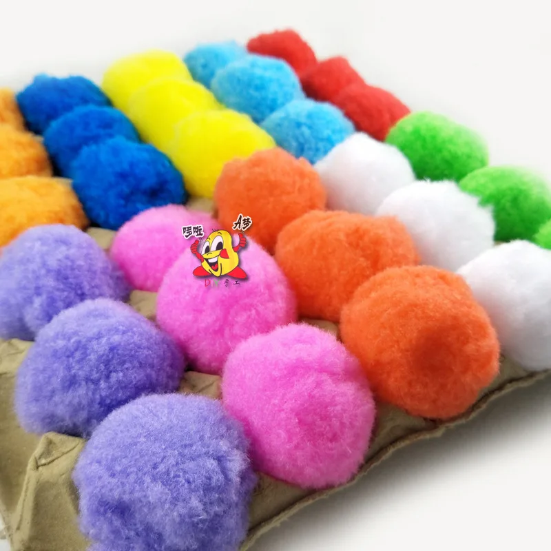 

Color Plush Ball 5cm yi zhi qiu Regional Plush Toy Creative DIY Hand 10 Yuan Labor Unisex Material