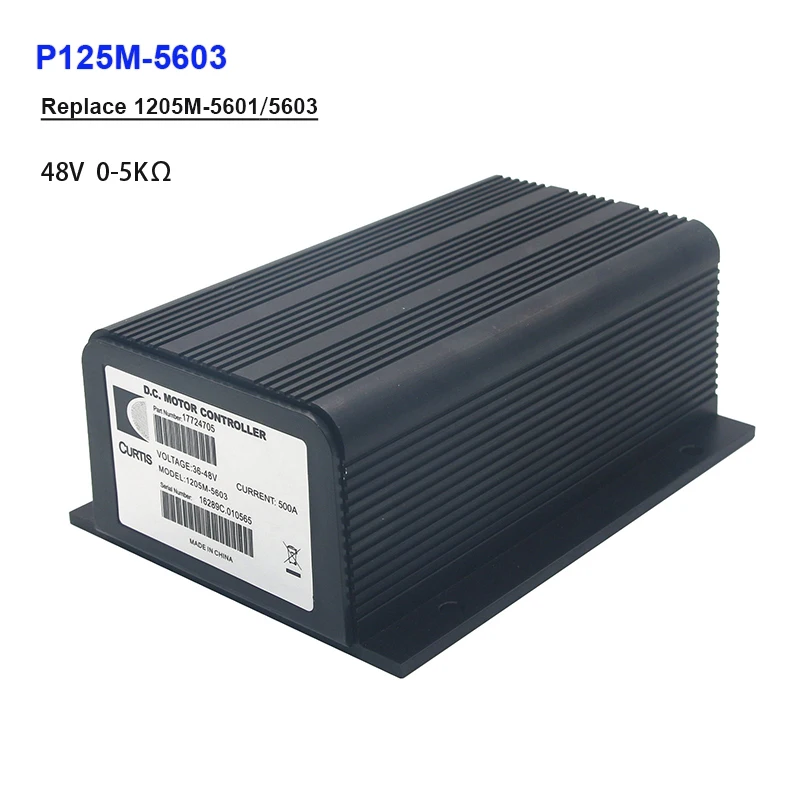 Maxgeek 48V Accelerator 0-5k P125M-5603 500A DC Motor Controller Replacing CURTIS 1205 1205M-5601 1205M-5603