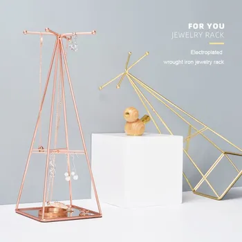 

Jewelry Organizer Stand Decorative Jewelry Holder Display Tree With Bottom Tray For Necklaces Bracelets Earrings Women Accessory