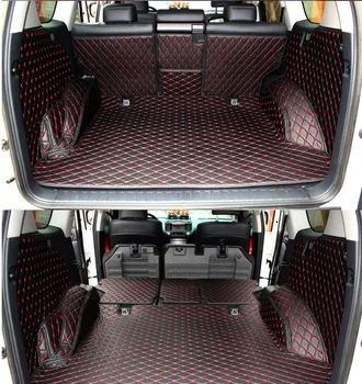 

Good quality! Special car trunk mats for Toyota Land Cruiser Prado 150 5 seats 2017-2010 waterproof cargo liner mat boot carpets