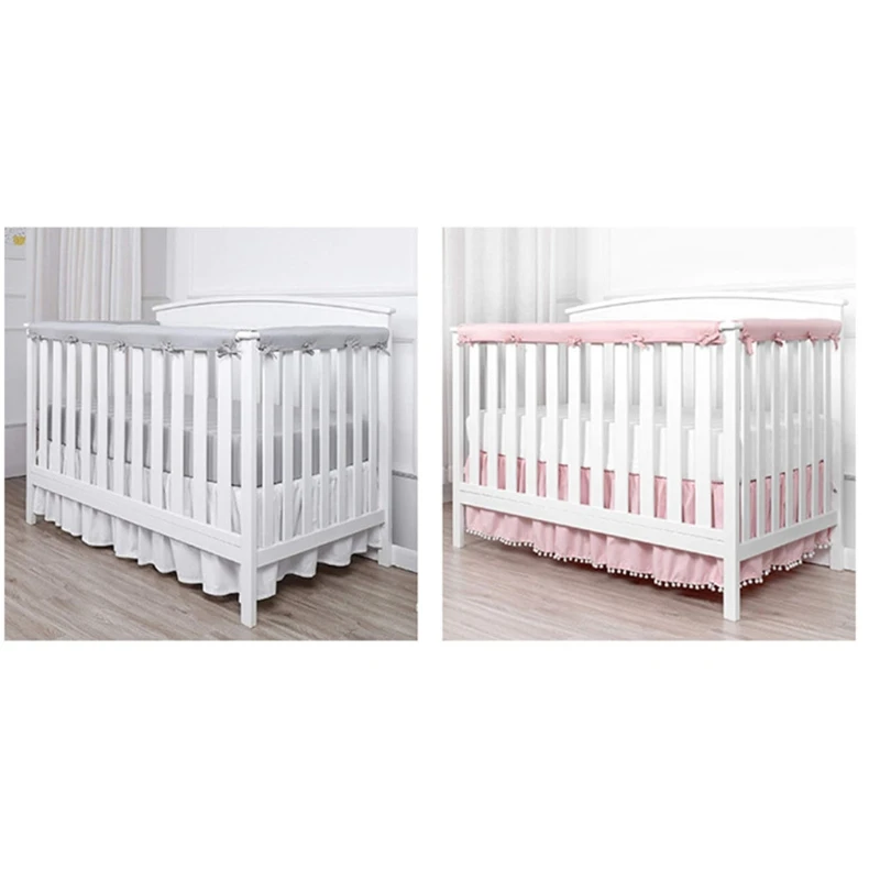 Soft Rail for Convertible Cribs Protects from Teething Marks Washable 3 Piece 