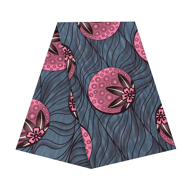 Африканский принт с фруктами, настоящая восковая ткань для женского платья,, высокое качество, батик, ткань, Анкара, настоящая голландская восковая ткань, 6 ярдов