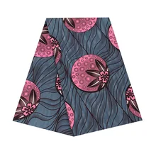 Африканский принт с фруктами, настоящая восковая ткань для женского платья,, высокое качество, батик, ткань, Анкара, настоящая голландская восковая ткань, 6 ярдов