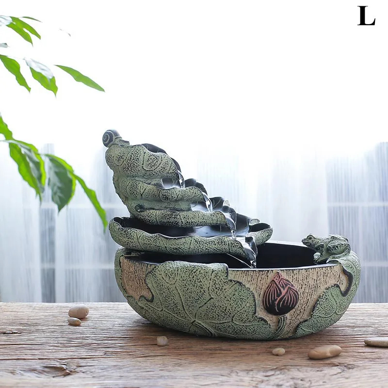 220V лотоса фонтан аквариум Feng Shui домашний декор Lucky Бизнес подарок настольные